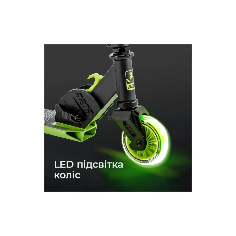 Самокат Neon Vector Зеленый