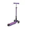 Самокат Micro Maxi deluxe foldable led фиолетовый складной
