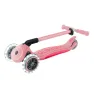 Самокат GLOBBER серии ELITE LIGHTS, пастельно-розовый, подсветочные колеса, 50кг, 3+
