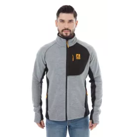 Чоловіча флісова куртка сіра Level OLIMPUS