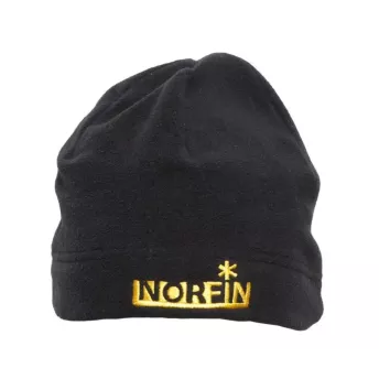 Шапка флисовая мужская классическая Norfin Fleece Black
