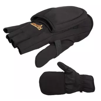 Мужские зимние Перчатки-варежки Norfin Softshell Black