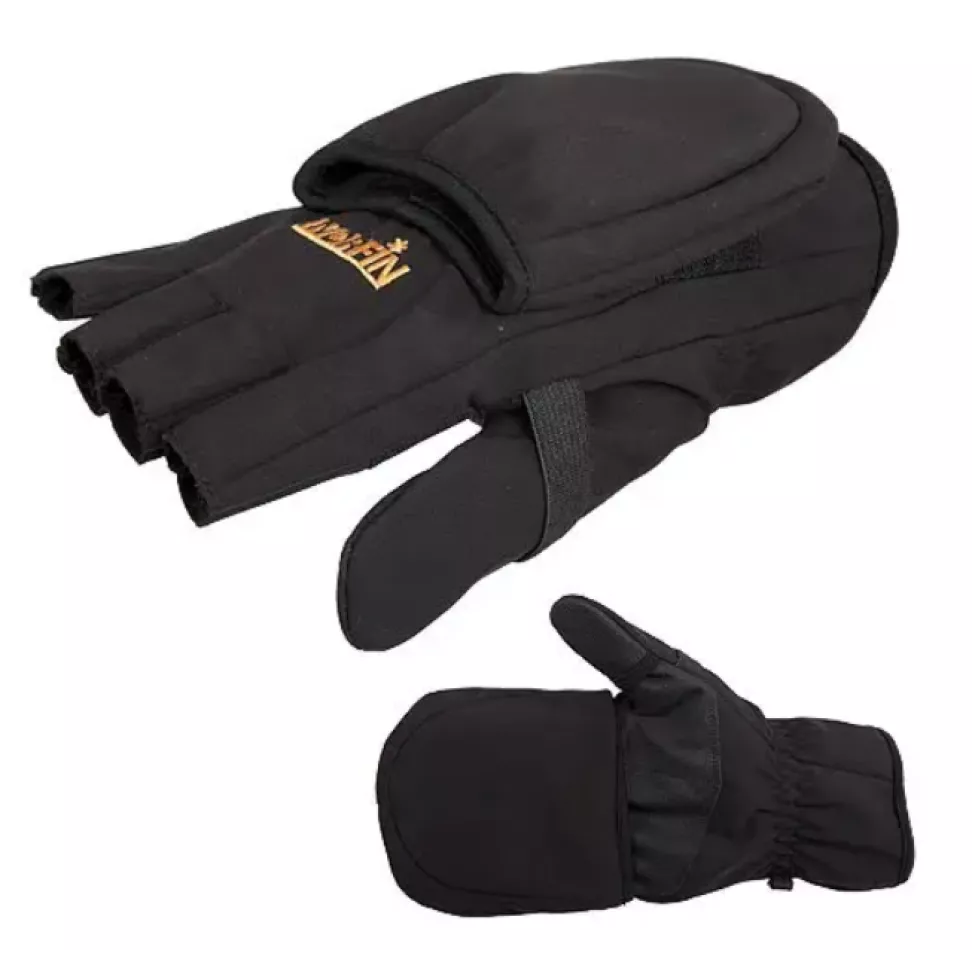 Чоловічі зимові рукавички Norfin Softshell Black