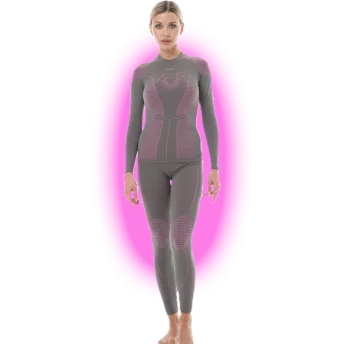 Термобілизна жіноча демісезонна комплект Level COMFORT ADDICT W Grey Pink Сірий