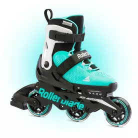 Ролики для ребёнка Rollerblade Microblade 3WD Aqua/White 2023