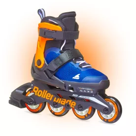Роликовые коньки Rollerblade Microblade Blue-Orange 2022