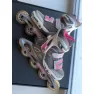 Б/У Детские ролики Rollerblade Spitfire для девочки розово-серые