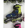 Детские ролики Rollerblade Microblade 3 WD Blue-Lime 3в1