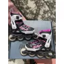 Б/У Детские ролики Rollerblade Spitfire для девочки черные с розовыми вставками