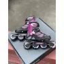 Б/У Детские ролики Rollerblade Spitfire для девочки чорно-розовые-серые