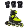 Ролики Салатовые Rollerblade Microblade 2021 с комплектом защиты 2в1