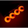 Светящиеся колеса Flying Eagle Lazerwheels four-color (4шт) Оранжевый