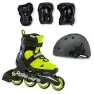 Детские ролики Rollerblade Microblade 2021 с комплектом защиты 3в1