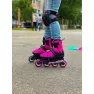 Ролики Малиновые Rollerblade Microblade 2020 с комплектом защиты 2в1