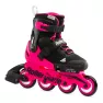 Ролики Розовый неон Rollerblade Microblade 2022 с комплектом защиты 2в1