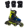 Ролики Салатовые Rollerblade Microblade 2024 с комплектом защиты 2в1