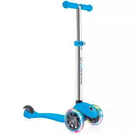 Детский самокат Globber Primo Lights Blue (2+ лет) Голубой