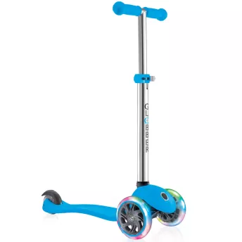 Детский самокат Globber Primo Lights Blue (2+ лет) Голубой