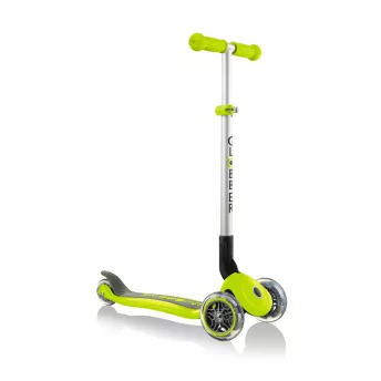 Дитячий самокат Globber Primo Foldable Lights Green (3+ рок)