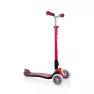Детский самокат Globber Fold Up Lights Elite Prime (4+ лет) Красный