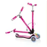Детский самокат Globber Fold Up Lights Elite Prime (4+ лет) Розовый