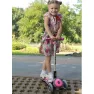 Детский самокат Globber Fold Up Lights Elite Prime (4+ лет) Розовый