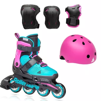 Ролики Rollerblade Microblade G 2020 з комплектом захисту 3в1