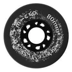 Micro колеса MT Plus 80 mm black (черный) 4 шт