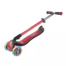 Самокат GLOBBER серии ELITE DELUXE красный, колеса с подсветкой, 50кг, 3+, 3 колеса