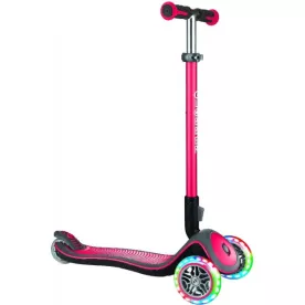 Самокат GLOBBER серії ELITE DELUXE рожевий, колеса з підсвіткою, 50кг, 3+, 3 колеса