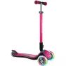 Самокат GLOBBER серии ELITE DELUXE розовый, колеса с подсветкой, 50кг, 3+, 3 колеса
