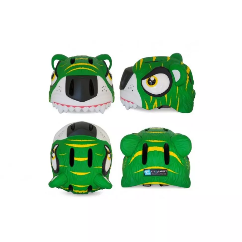 Шолом Crazy Safety Green Tiger