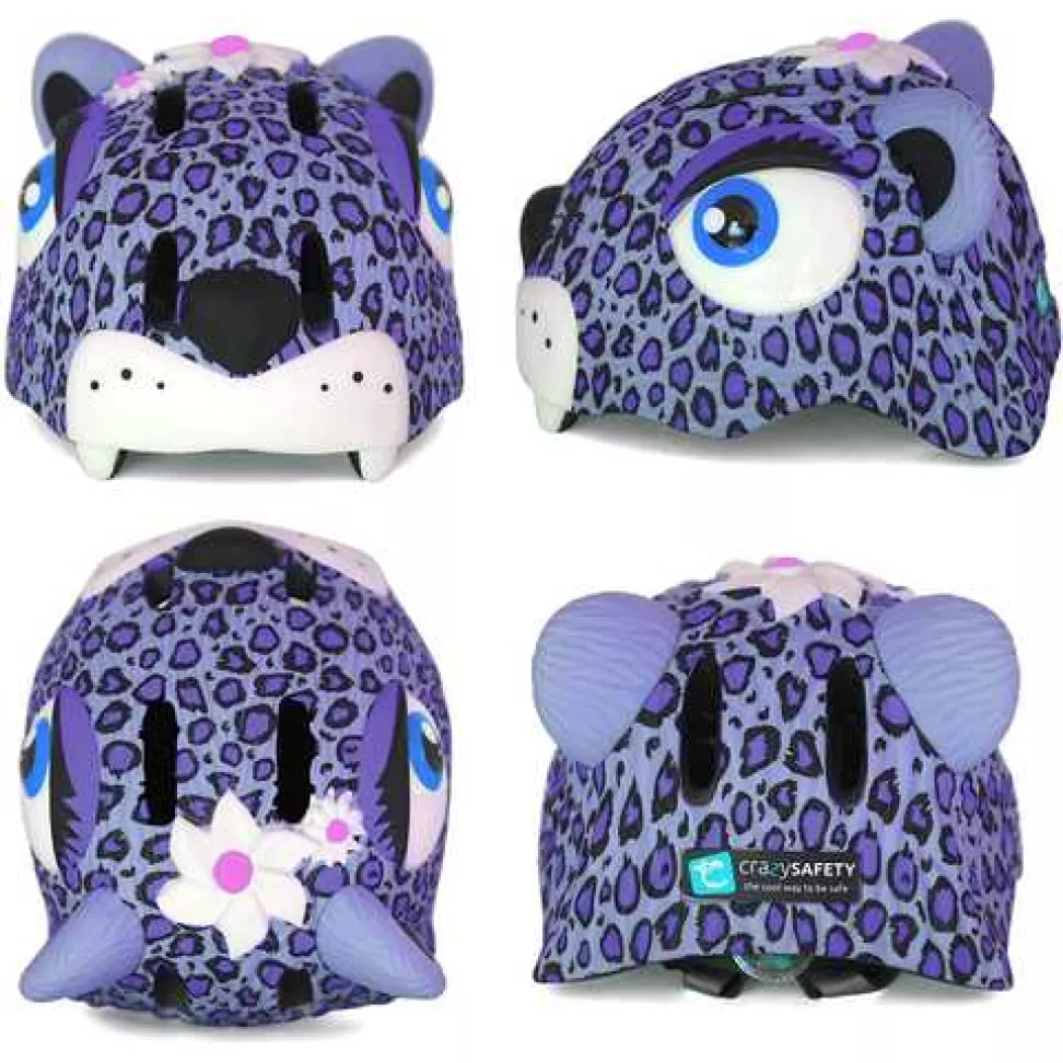 Шолом Crazy Safety Purple Leopard