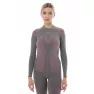 Термобілизна жіноча демісезонна комплект Level COMFORT ADDICT W Grey Pink Сірий