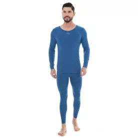 Мужское шерстяное термобелье Level WOOL LONG TIGHTS Синий