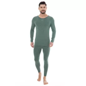 Мужское шерстяное термобелье Level Wool Long Зеленый