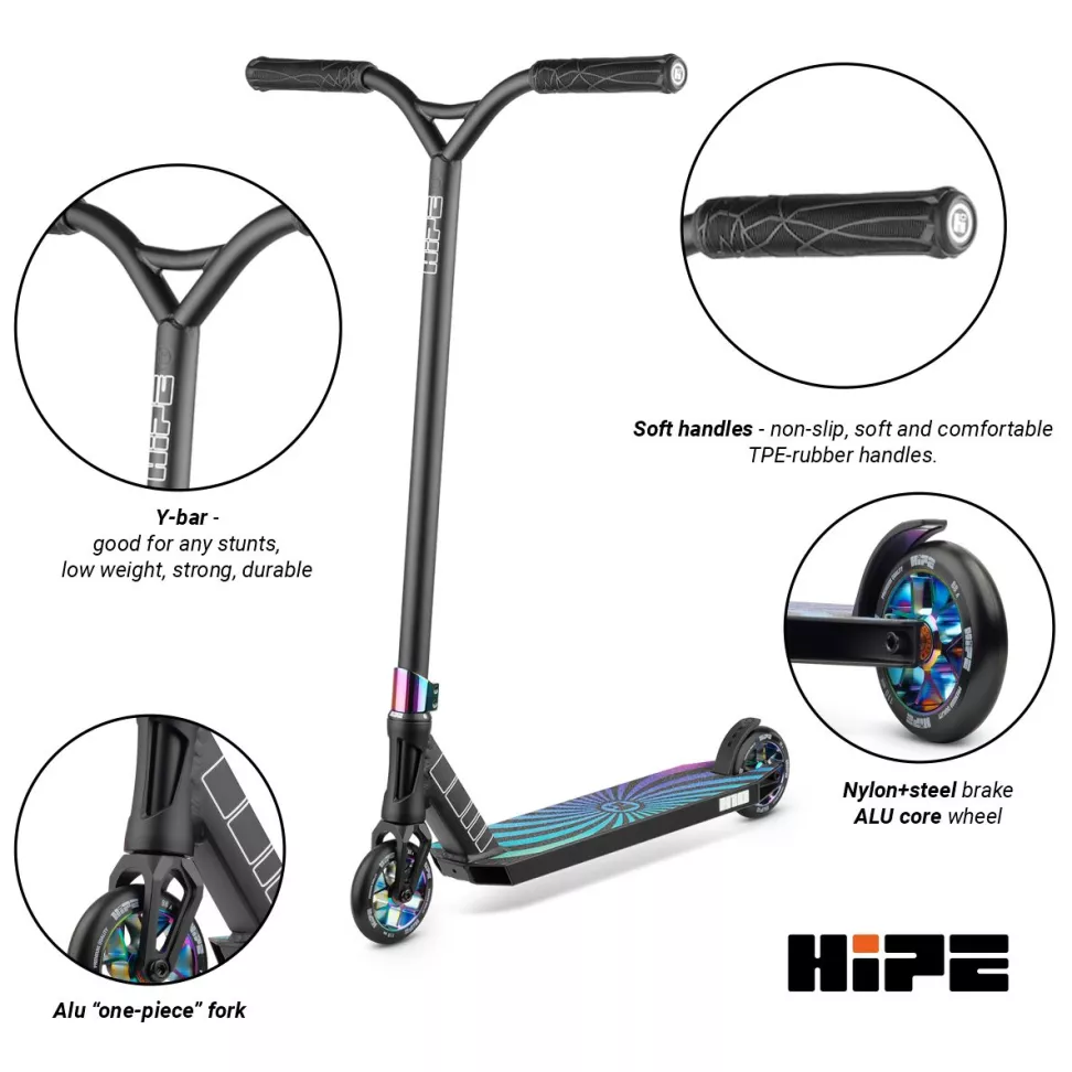 Трюковой парковый самокат Hipe H10 Neochrome
