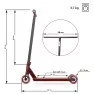 Трюковой самокат Hipe H11 Black-red Lava