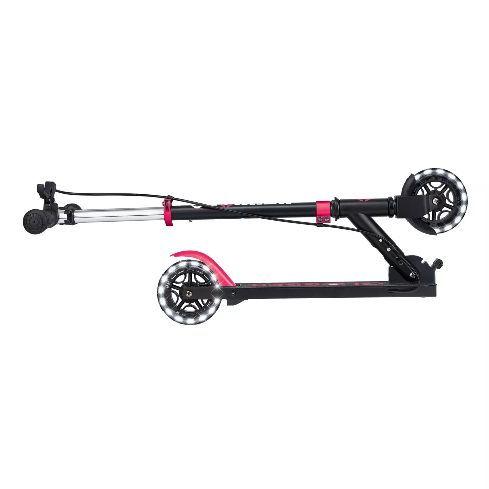 Самокат дитячий GLOBBER FLOW ELEMENT JUNIOR LIGHTS 2025 Black-Pink 3+