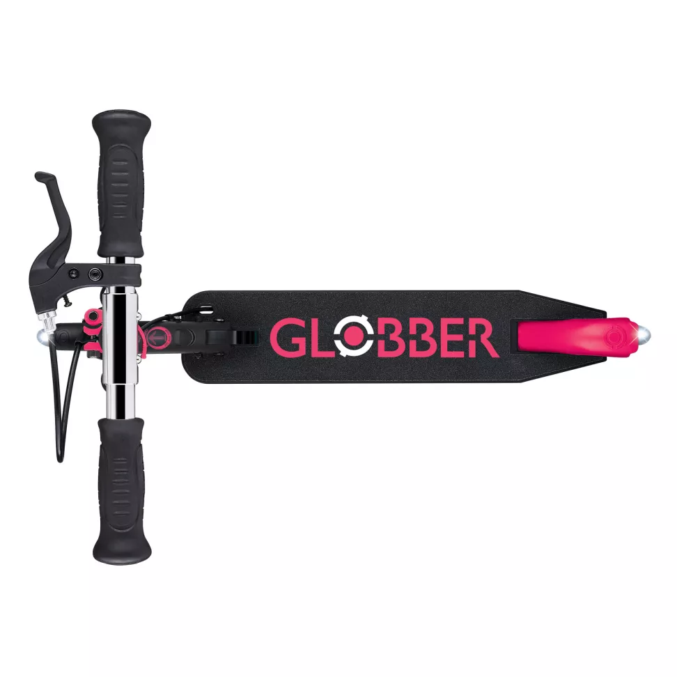 Самокат дитячий GLOBBER FLOW ELEMENT JUNIOR LIGHTS 2025 Black-Pink 3+