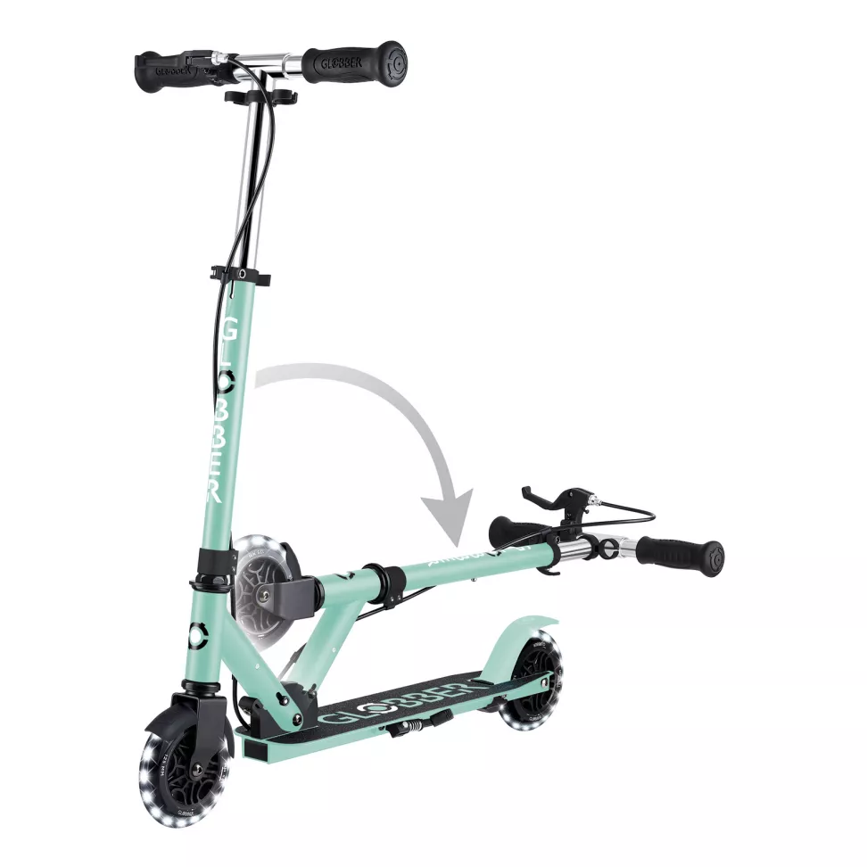 Самокат дитячий GLOBBER FLOW ELEMENT JUNIOR LIGHTS Mint 2025  3+