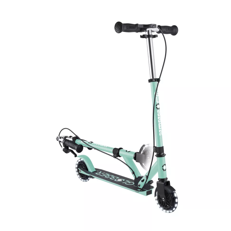 Самокат дитячий GLOBBER FLOW ELEMENT JUNIOR LIGHTS Mint 2025  3+