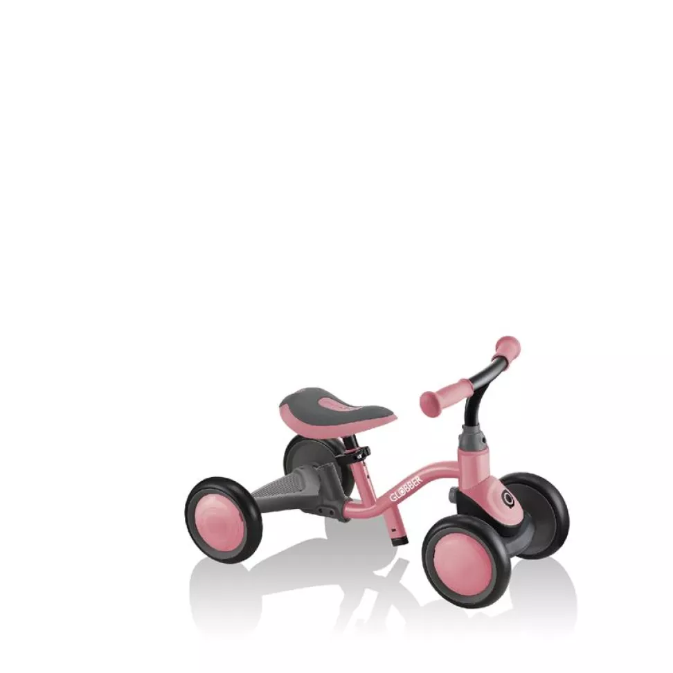 Беговел детский GLOBBER LEARNING BIKE 3-в-1 DELUXE, розовый, до 20 кг, 4 колеса