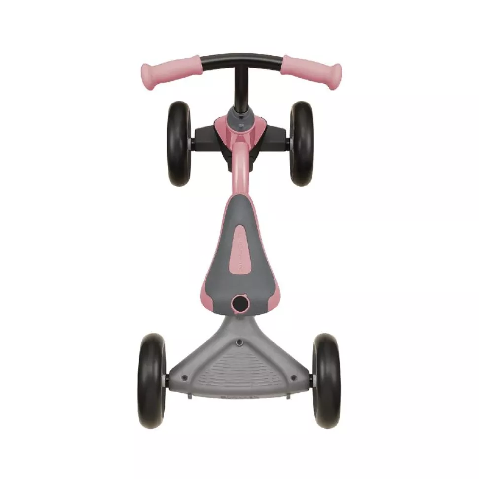 Беговел детский GLOBBER LEARNING BIKE 3-в-1 DELUXE, розовый, до 20 кг, 4 колеса