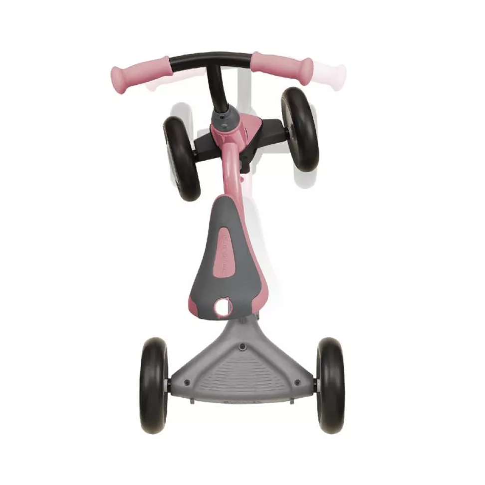 Беговел детский GLOBBER LEARNING BIKE 3-в-1 DELUXE, розовый, до 20 кг, 4 колеса