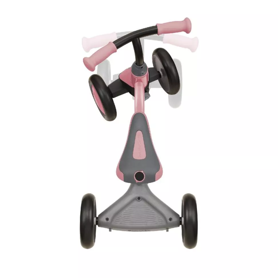 Беговел детский GLOBBER LEARNING BIKE 3-в-1 DELUXE, розовый, до 20 кг, 4 колеса