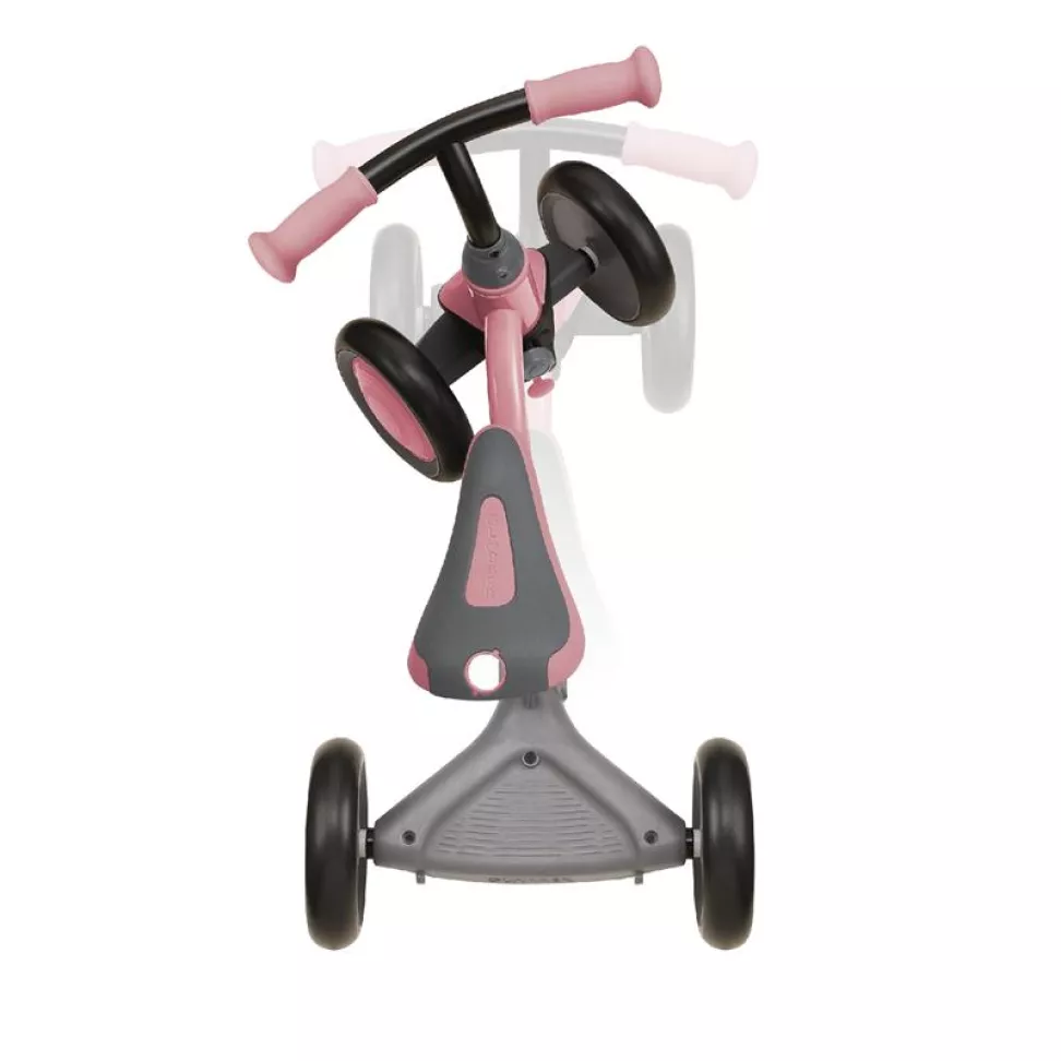 Беговел детский GLOBBER LEARNING BIKE 3-в-1 DELUXE, розовый, до 20 кг, 4 колеса
