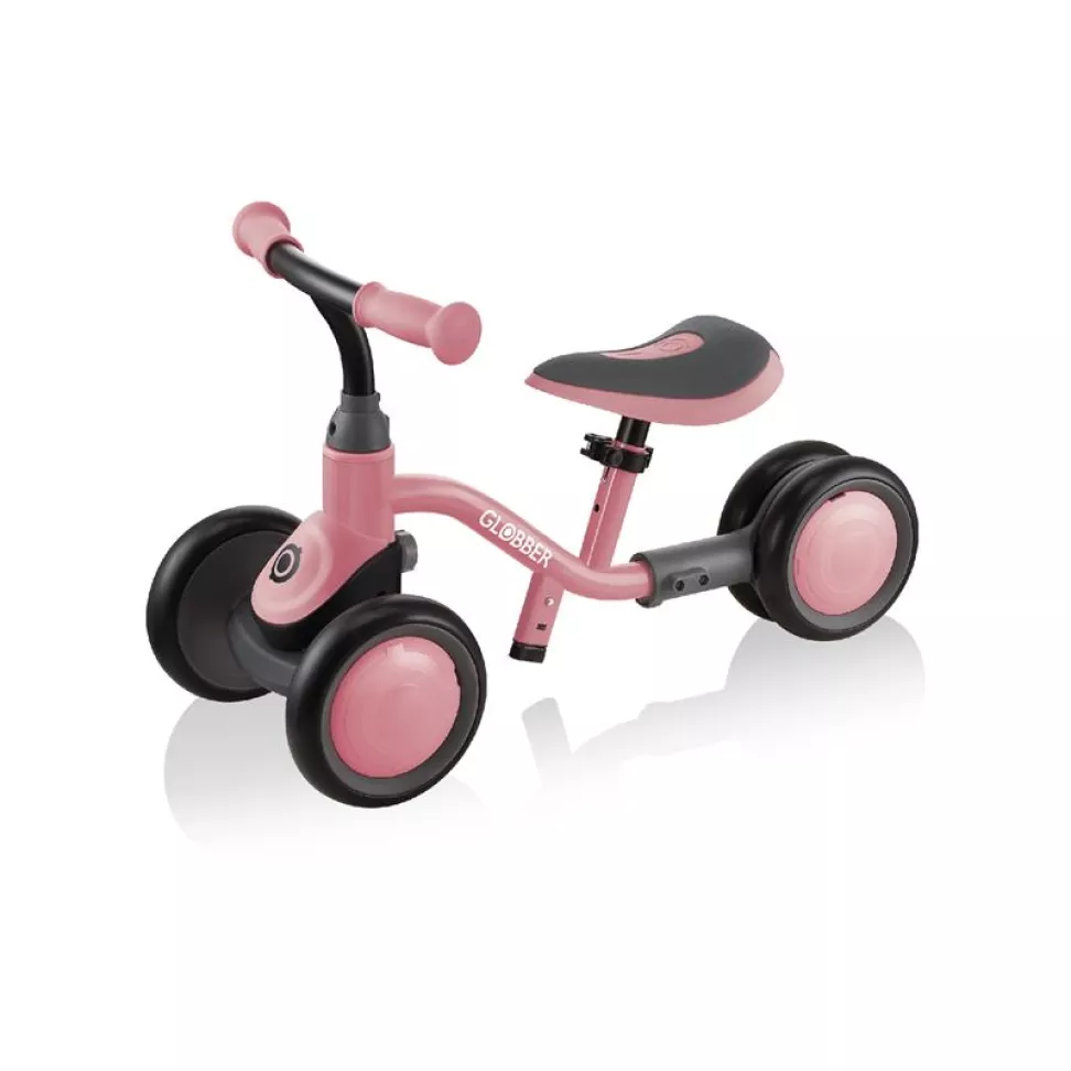 Беговел детский GLOBBER LEARNING BIKE 3-в-1 DELUXE, розовый, до 20 кг, 4 колеса