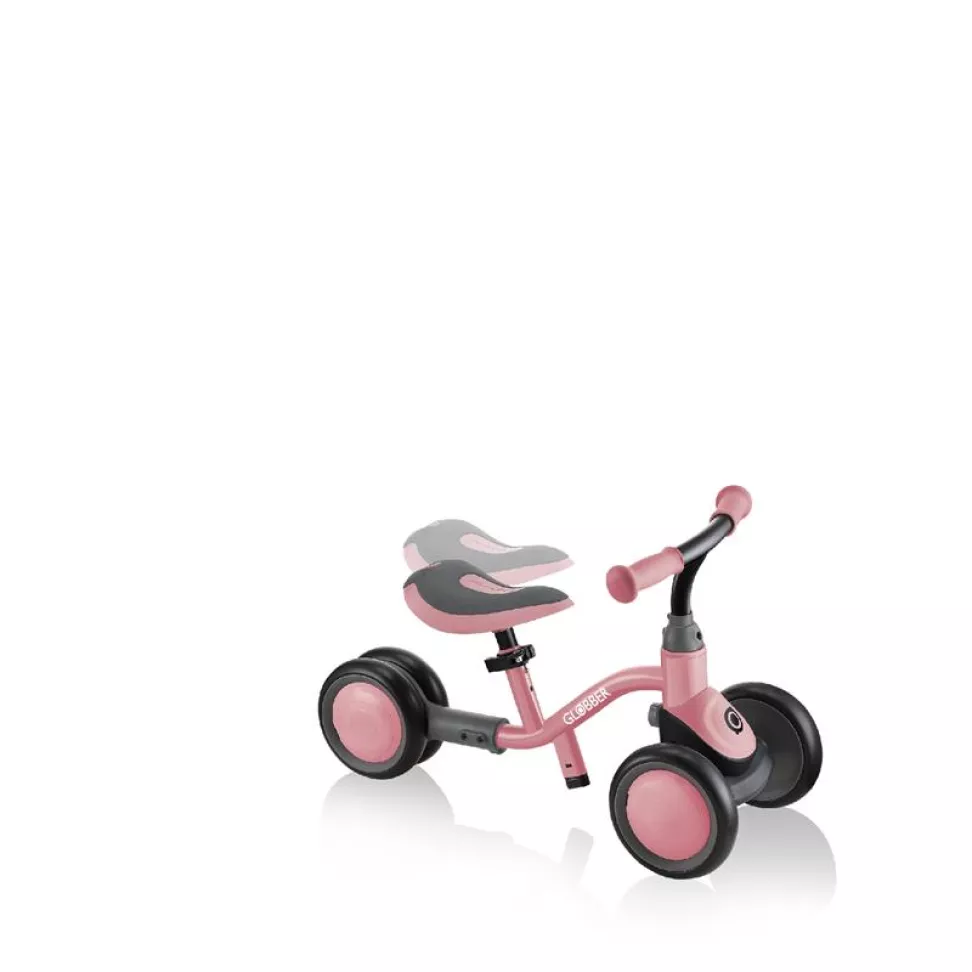 Беговел детский GLOBBER LEARNING BIKE 3-в-1 DELUXE, розовый, до 20 кг, 4 колеса
