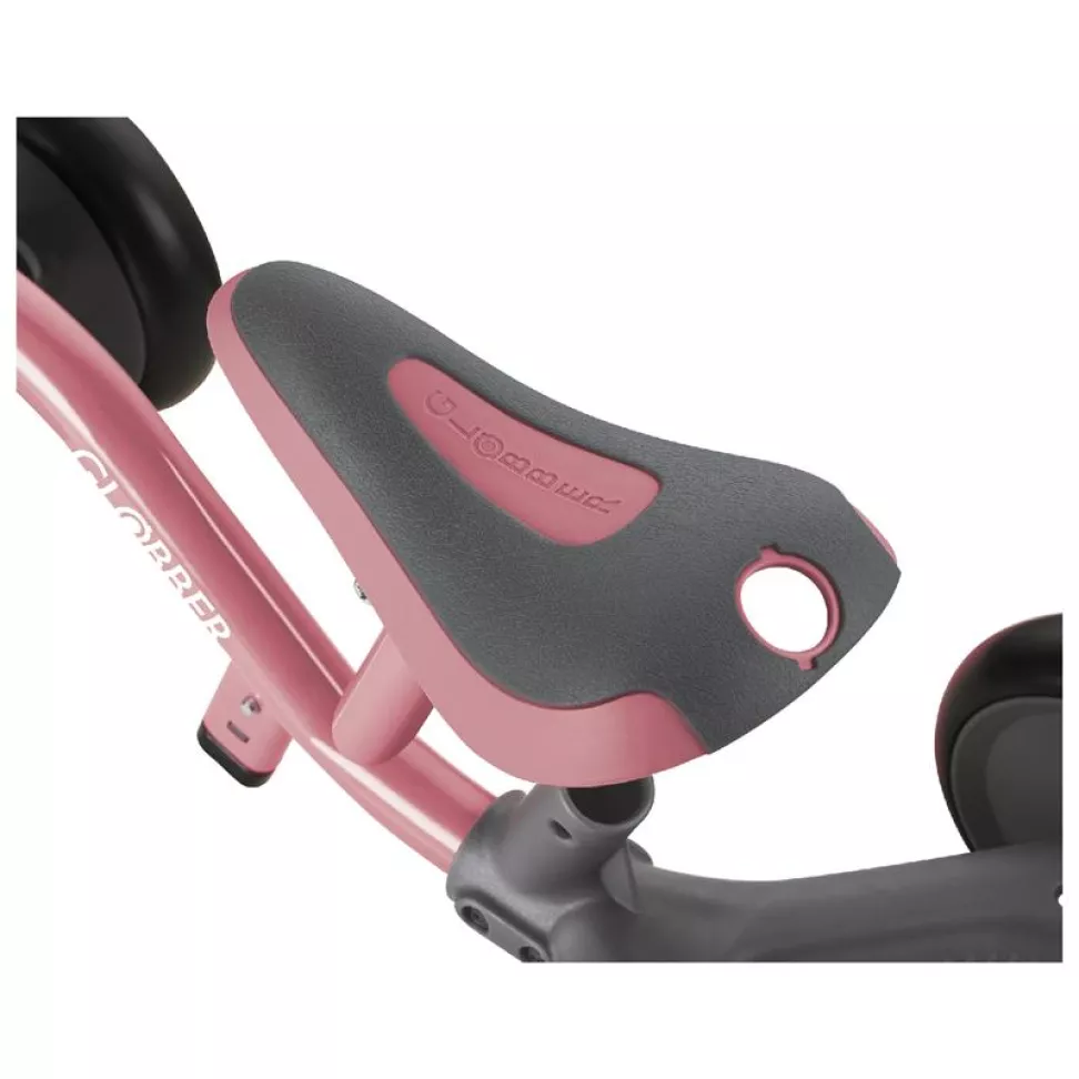 Беговел детский GLOBBER LEARNING BIKE 3-в-1 DELUXE, розовый, до 20 кг, 4 колеса